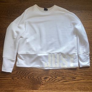 Just Do It Cropped Hoodie